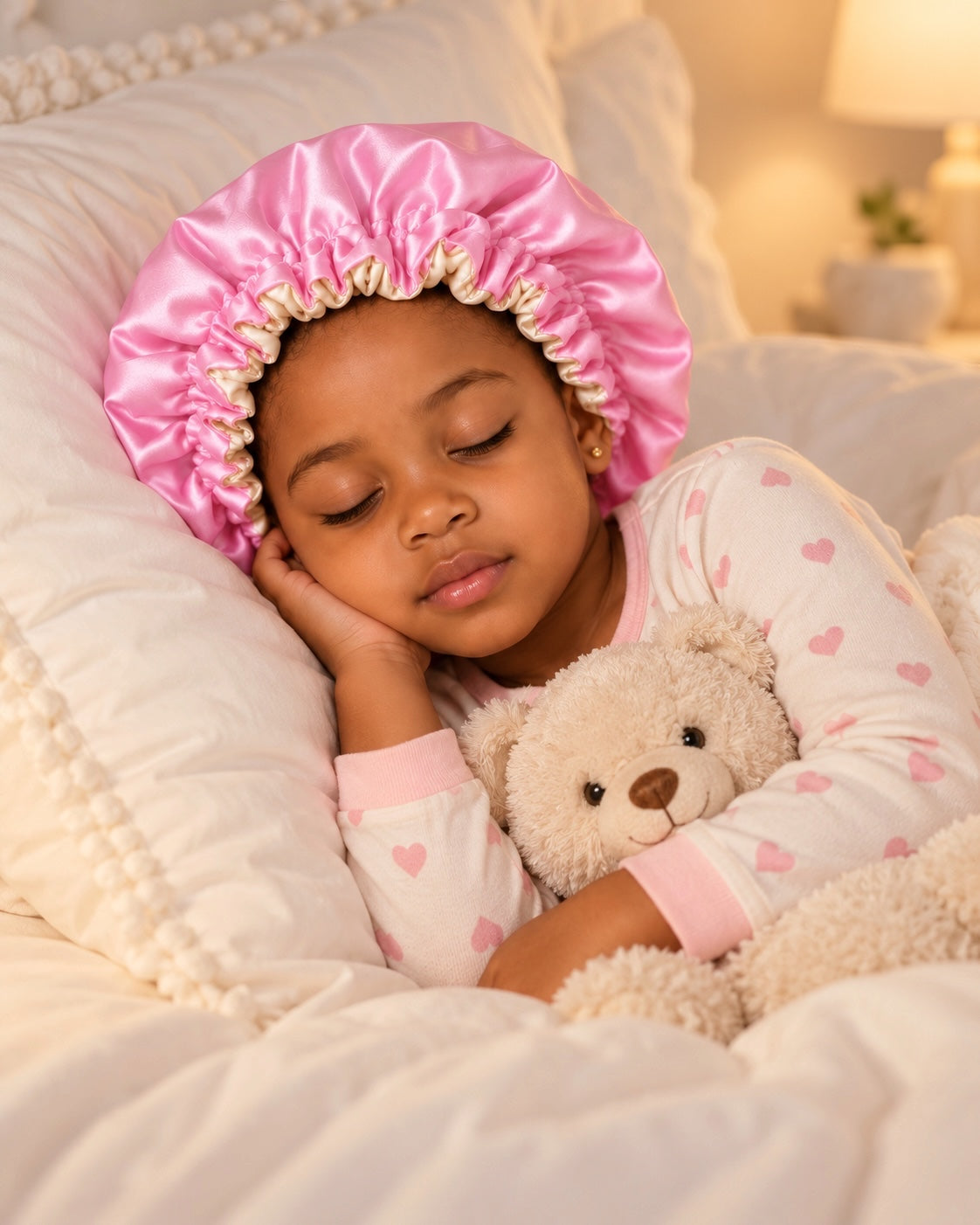 Kids Adjustable Reversible Satin Silk Bonnet – Ages 1–5 Years - Fatisha Boutique Fatisha Boutique