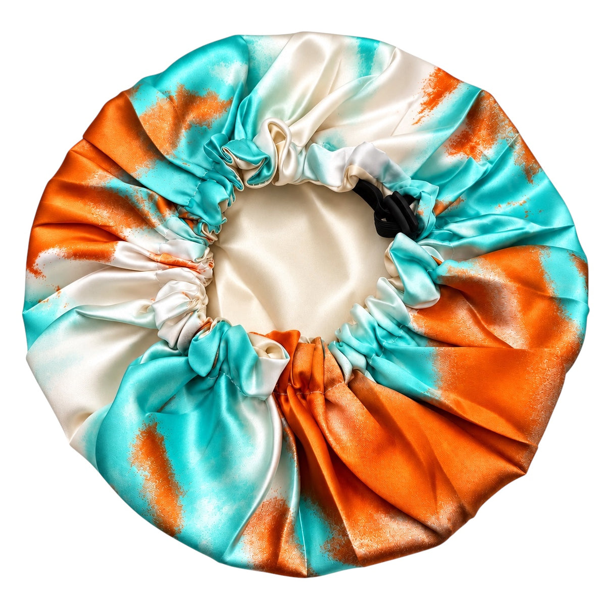 Kids Adjustable Tie-Dye Satin Silk Bonnet – Double Layer, Ages 1–5 - Fatisha Boutique Fatisha Boutique