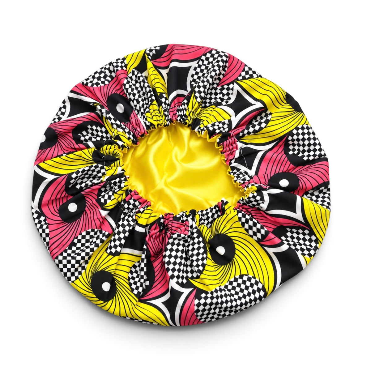 Kids Reversible Ankara Print Satin Bonnet – Ages 1–5 Years - Fatisha Boutique Fatisha Boutique