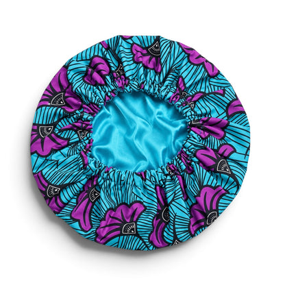 Kids Reversible Ankara Print Satin Bonnet – Ages 1–5 Years - Fatisha Boutique