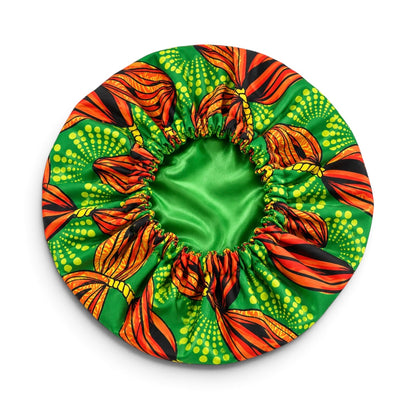 Kids Reversible Ankara Print Satin Bonnet – Ages 1–5 Years - Fatisha Boutique