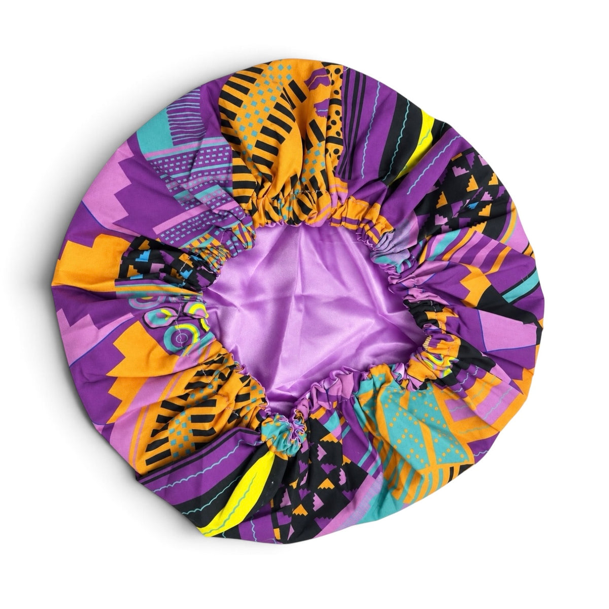 Kids Reversible Ankara Print Satin Bonnet – Ages 1–5 Years - Fatisha Boutique Fatisha Boutique