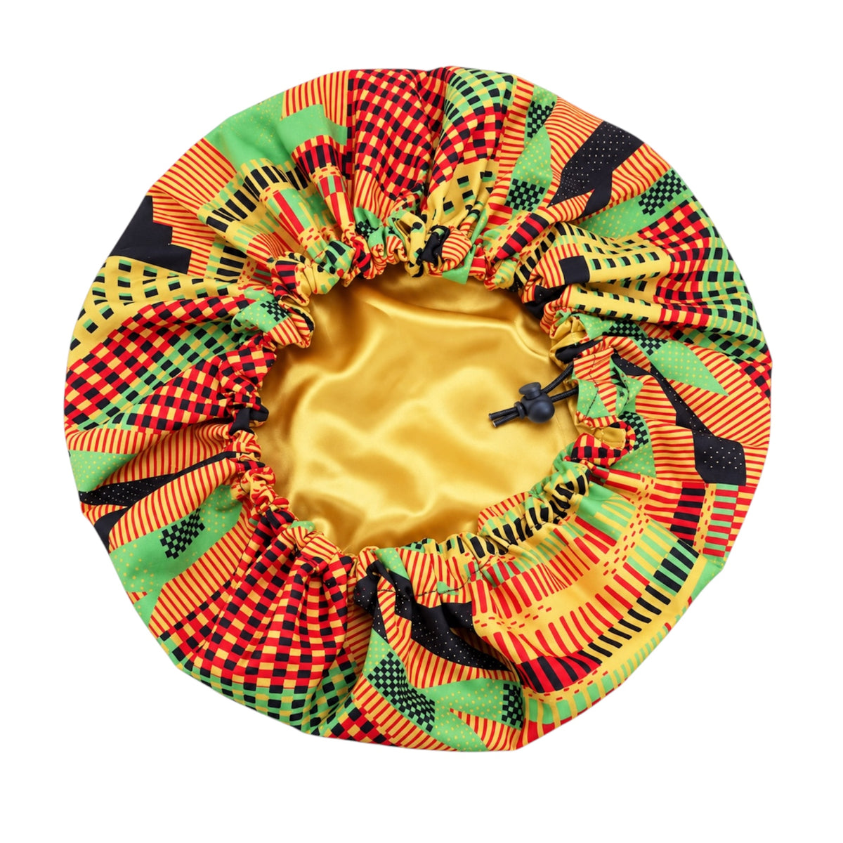 Kids Adjustable Ankara Print Satin- Silk Lined Bonnet – Ages 1–5 Fatisha Boutique