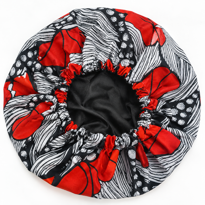 Kids Reversible Ankara Print Satin Bonnet – Ages 1–5 Years - Fatisha Boutique