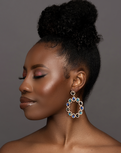 Elegant Diamante Rhinestone Dangle Earrings