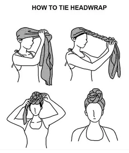 Long Stretch Jersey Knit Fabric Head Wrap Turbans