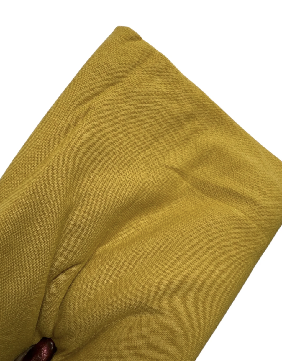 Mustard Long Stretch Jersey Headwrap – Soft Elastic Turban Head Wrap Scarf for Protective Styling & Fashion Looks - Fatisha Boutique #