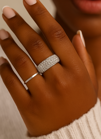 Elegant & Glamorous Sparkling Rhinestone Statement Rings - Fatisha Boutique #