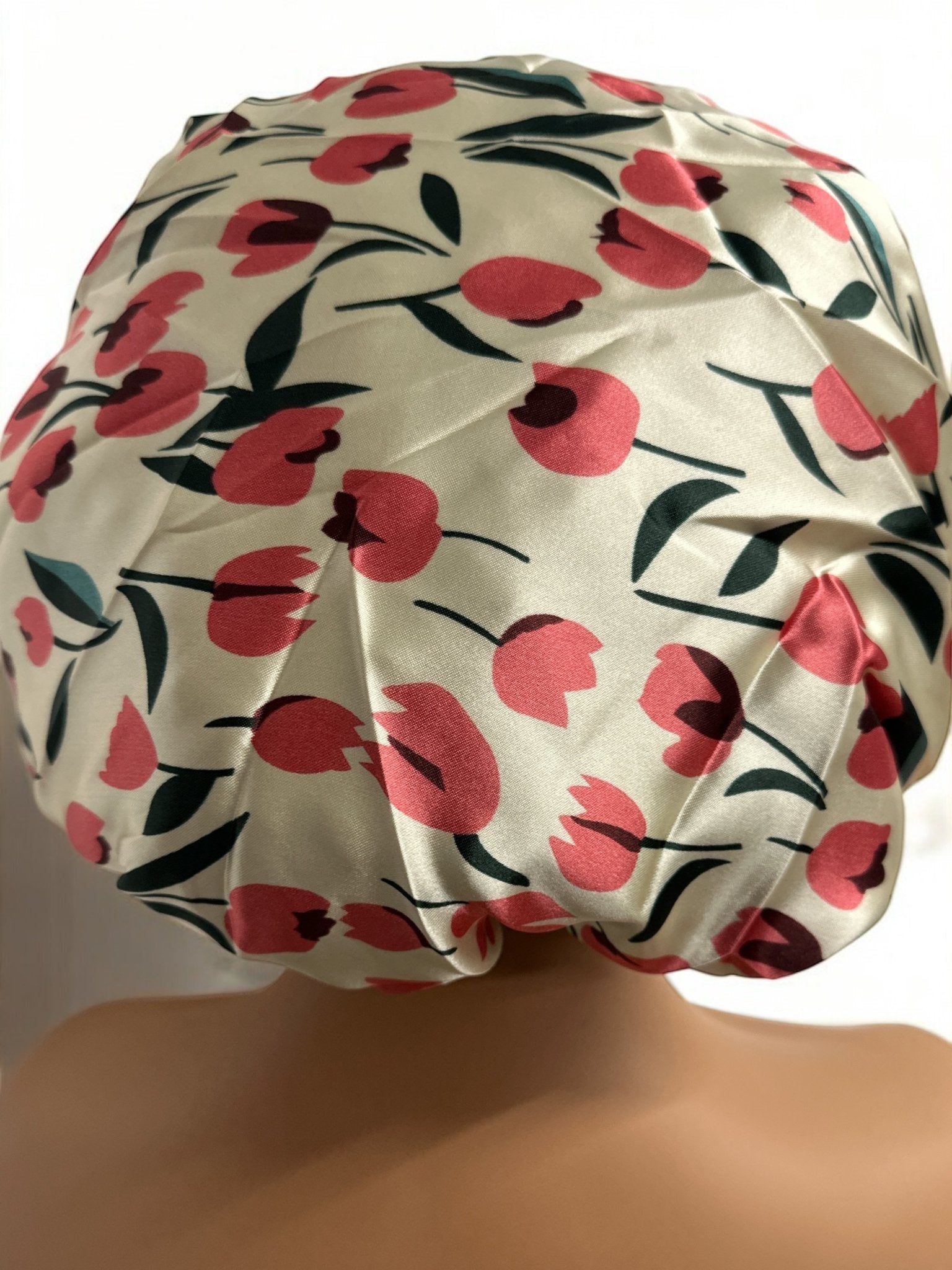 Adjustable Double - Layered Reversible Satin Silk Bonnet Cap – Premium Hair Protection Sleep Cap - Fatisha Boutique
