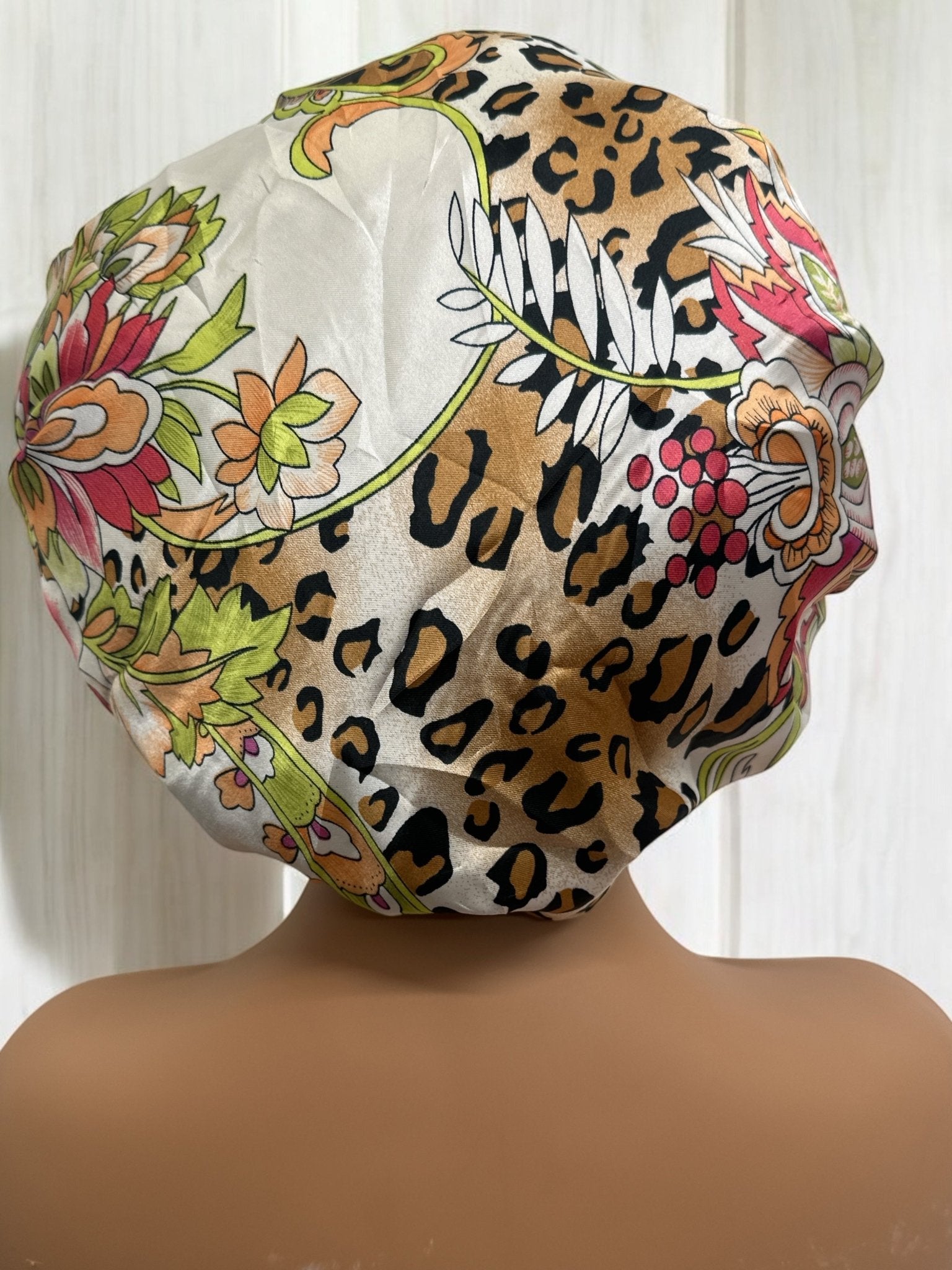 Adjustable Double - Layered Reversible Satin Silk Bonnet Cap – Premium Hair Protection Sleep Cap - Fatisha Boutique