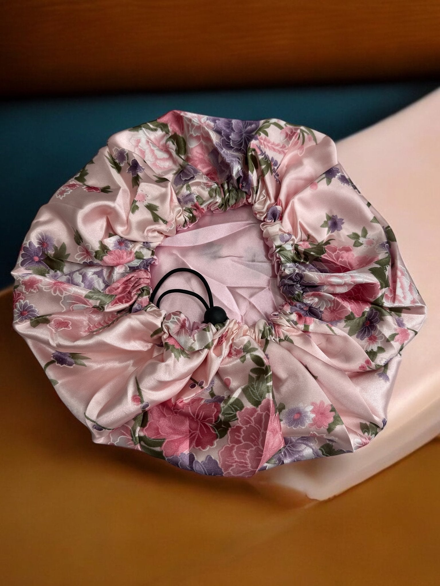 Adjustable Double - Layered Reversible Satin Silk Bonnet Cap – Premium Hair Protection Sleep Cap - Fatisha Boutique