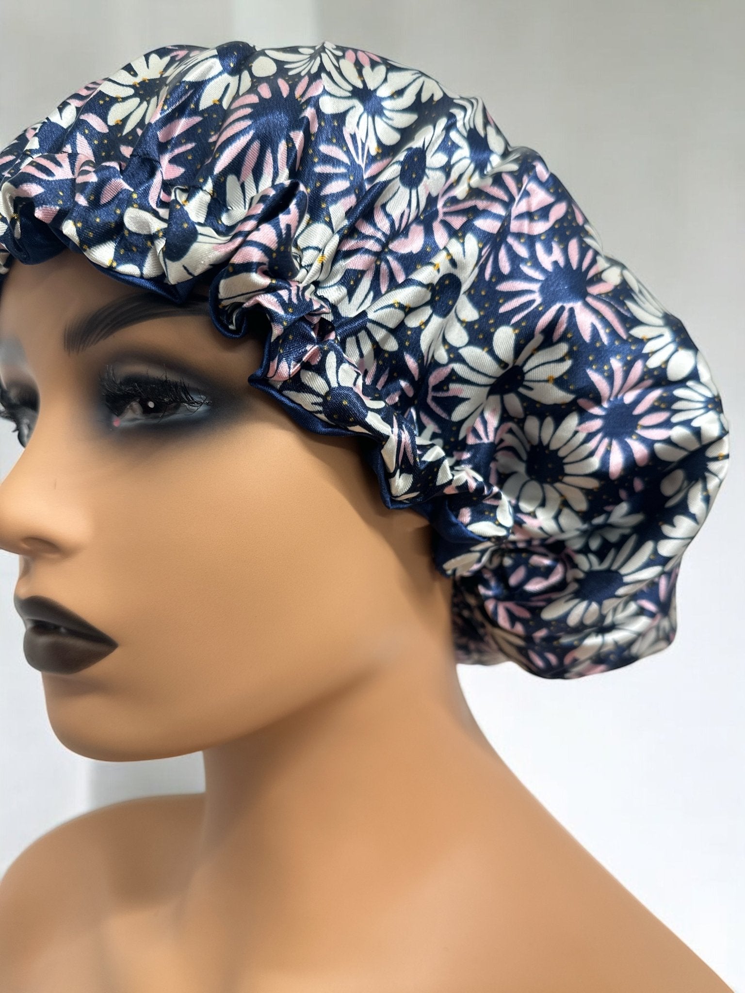Adjustable Double - Layered Reversible Satin Silk Bonnet Cap – Premium Hair Protection Sleep Cap - Fatisha Boutique
