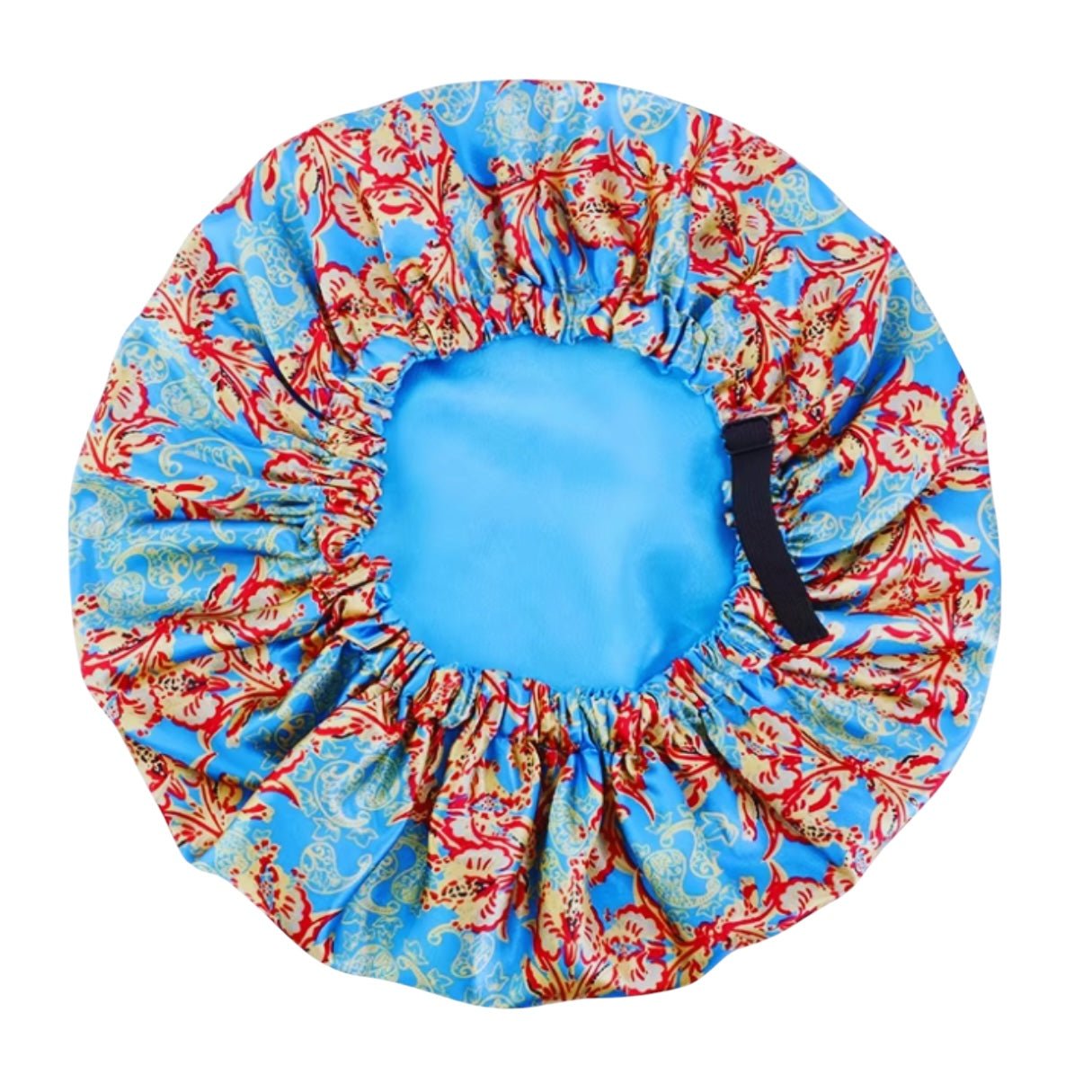 Adjustable Reversible Satin Silk Bonnet Cap – Double Layered Printed Sleep Cap for Hair Protection - Fatisha Boutique