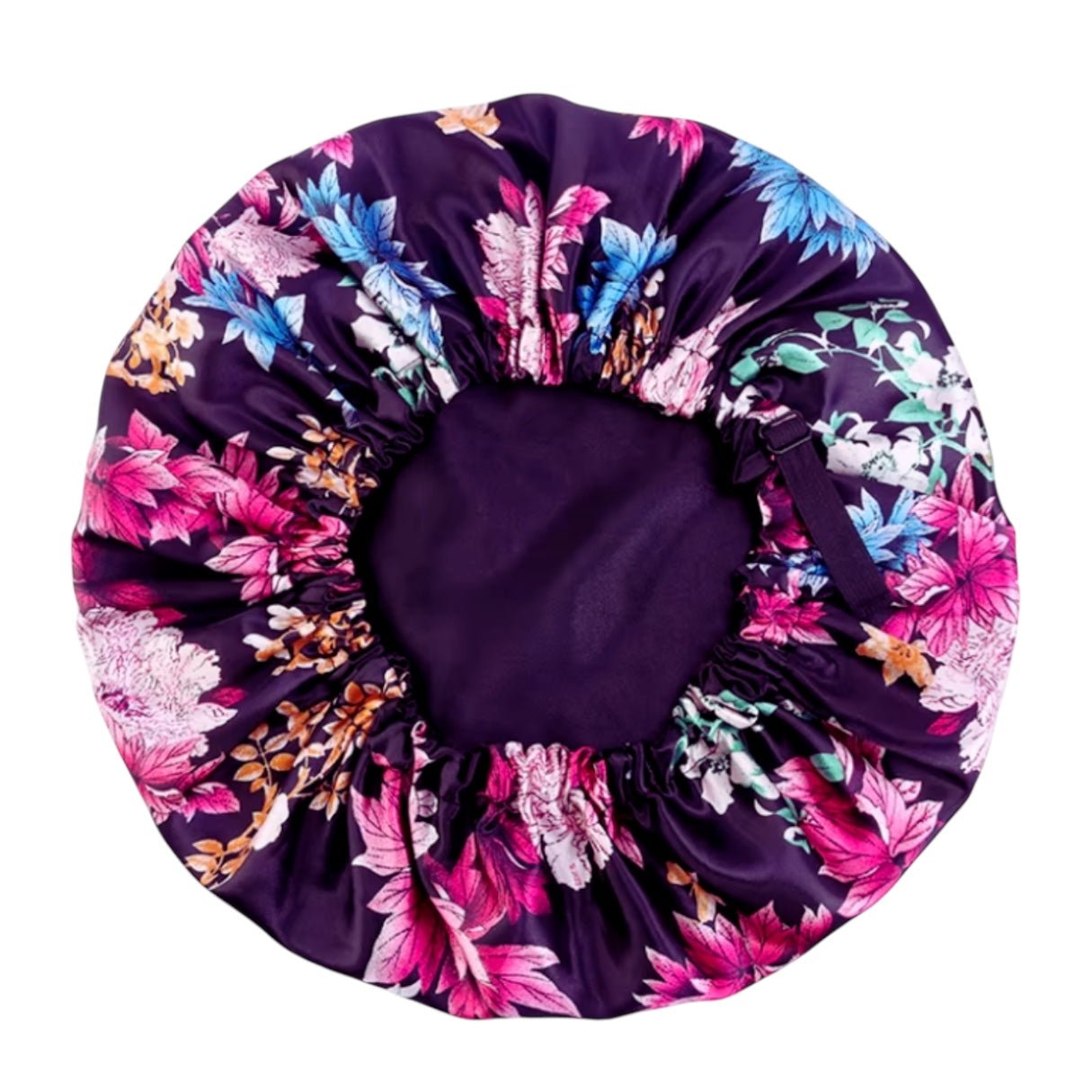 Adjustable Reversible Satin Silk Bonnet Cap – Double Layered Printed Sleep Cap for Hair Protection - Fatisha Boutique