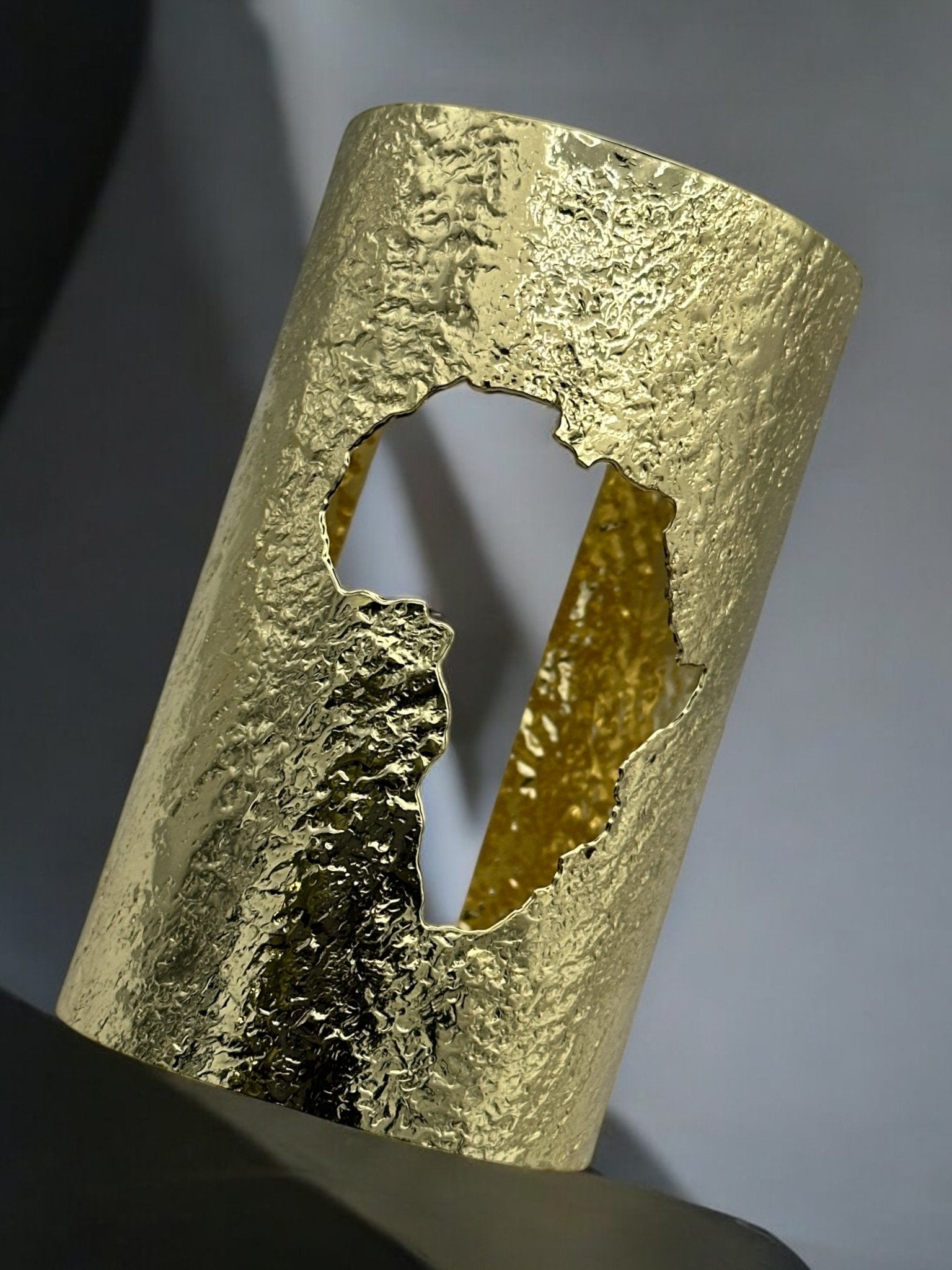 African Map Brass Statement Bracelet Bangle Cuff - Fatisha Boutique