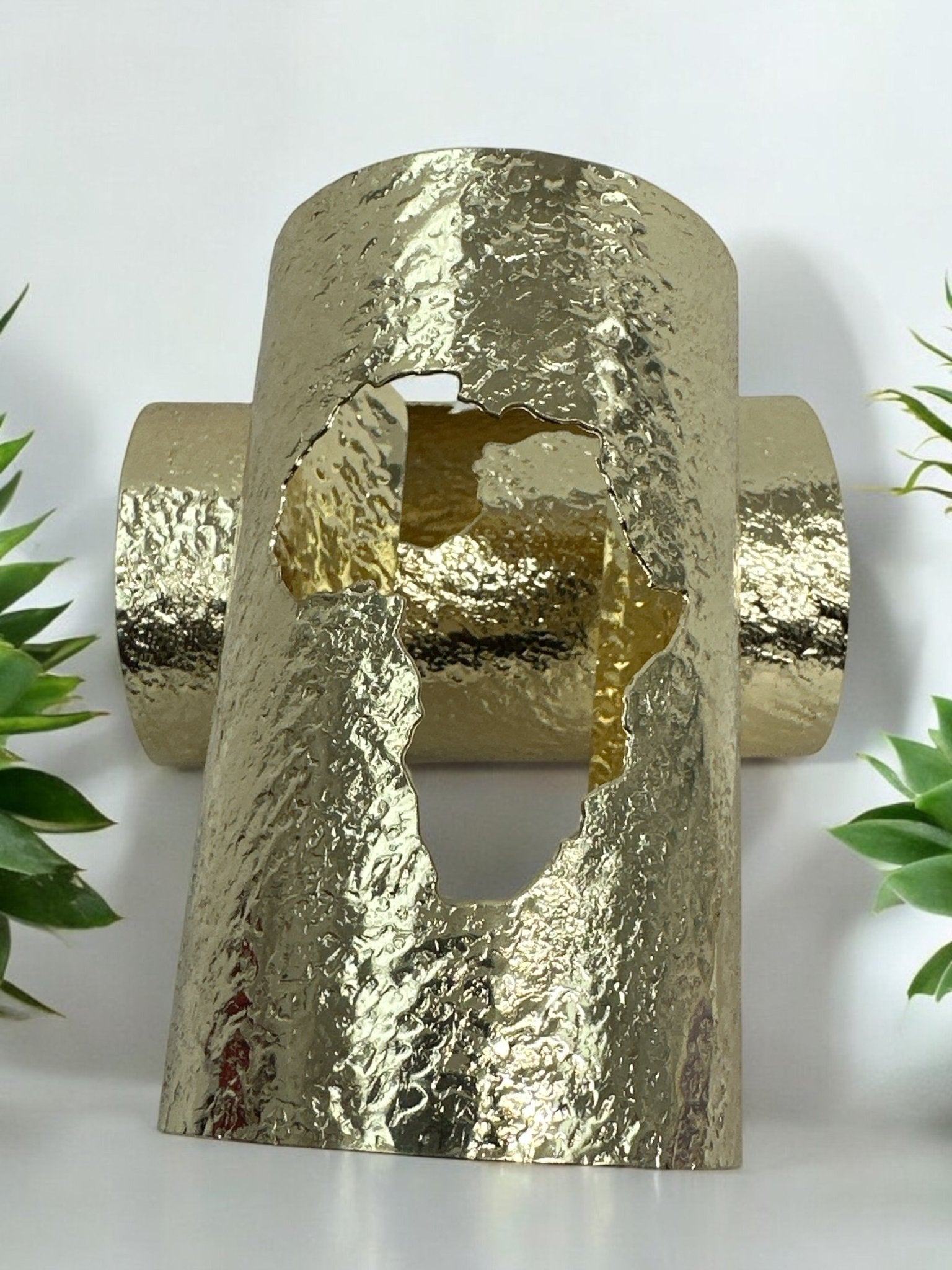 African Map Brass Statement Bracelet Bangle Cuff - Fatisha Boutique