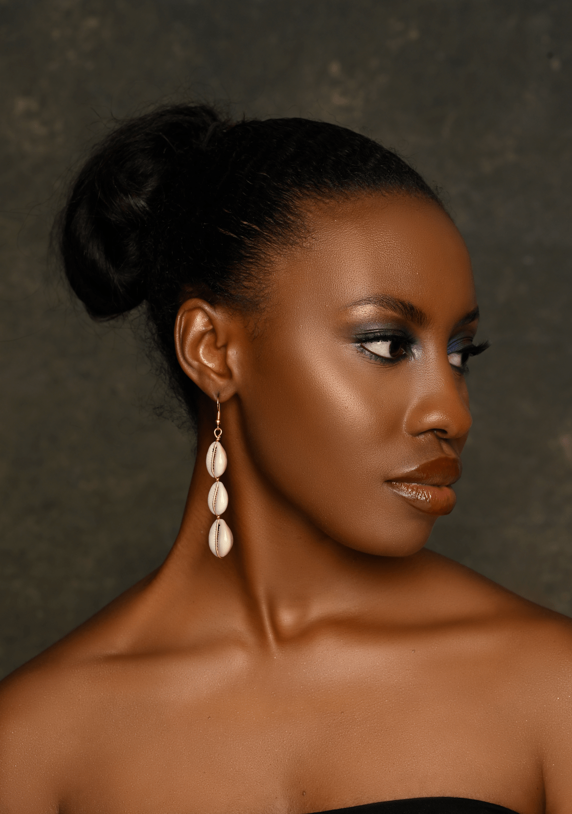 Authentic African Cowrie Seashell Long Dangle Earrings - Fatisha Boutique