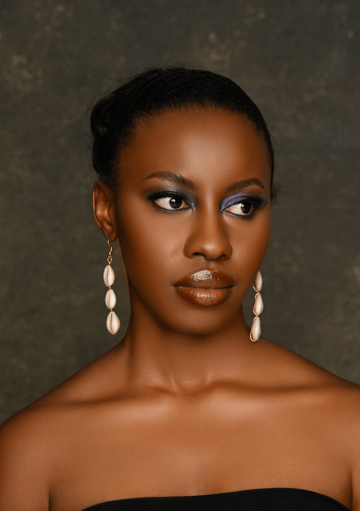 Authentic African Cowrie Seashell Long Dangle Earrings - Fatisha Boutique