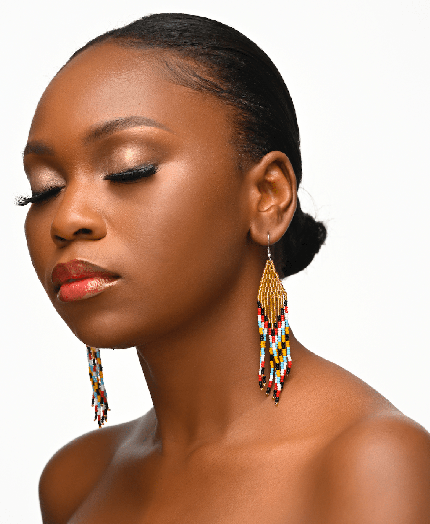 Authentic African Maasai Zulu Style Tribal Ethnic Dangle Earrings - Fatisha Boutique
