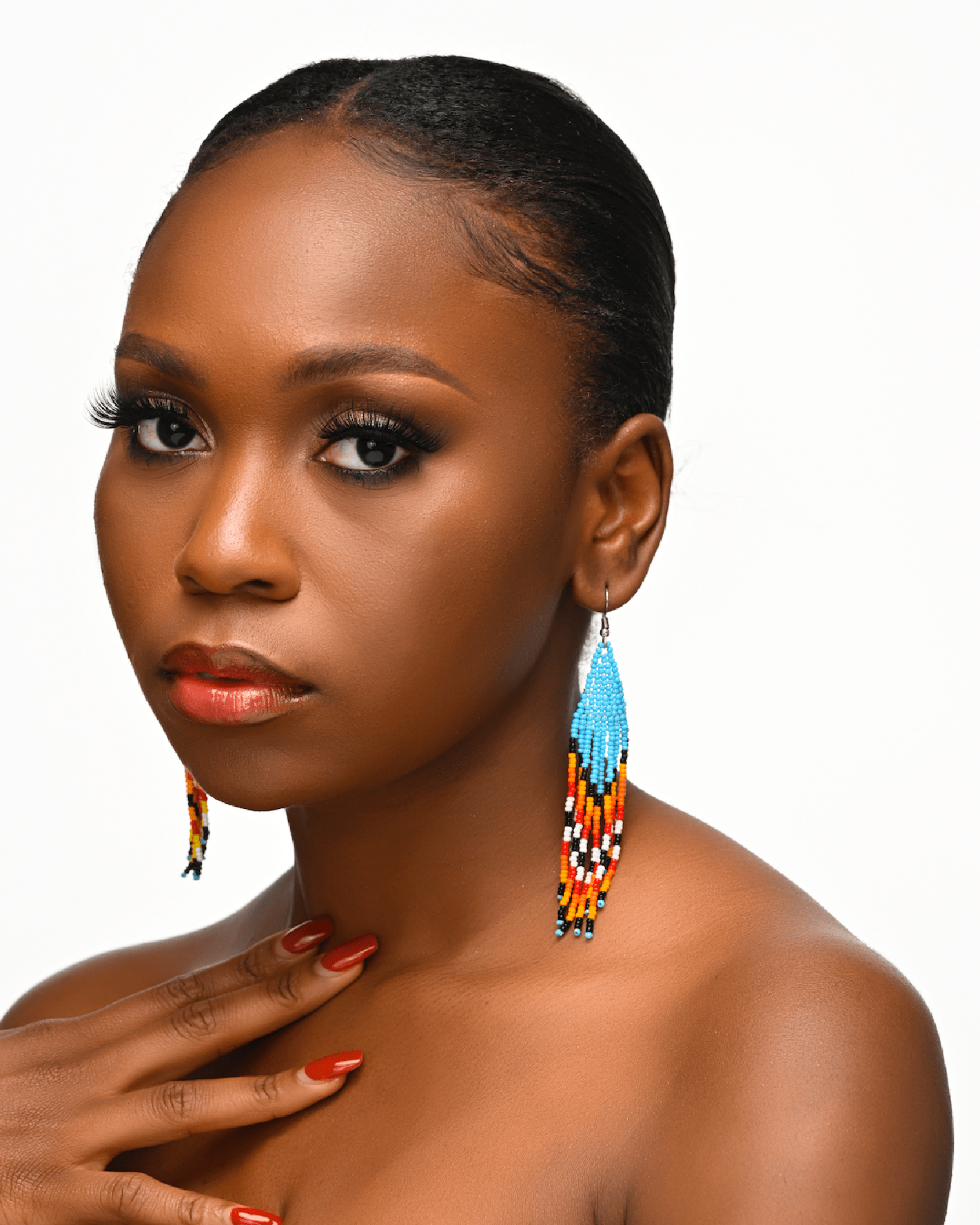 Authentic African Maasai Zulu Style Tribal Ethnic Dangle Earrings - Fatisha Boutique