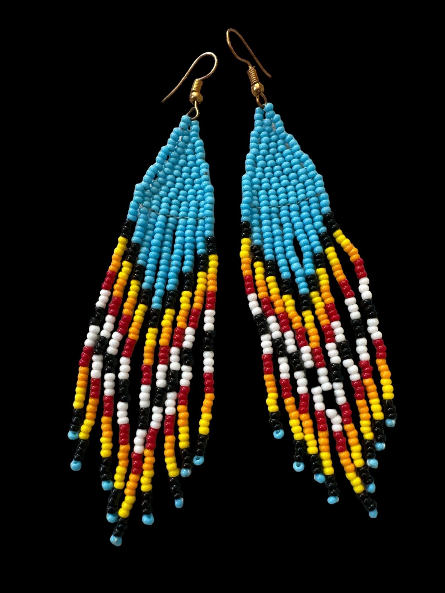 Authentic African Maasai Zulu Style Tribal Ethnic Dangle Earrings - Fatisha Boutique