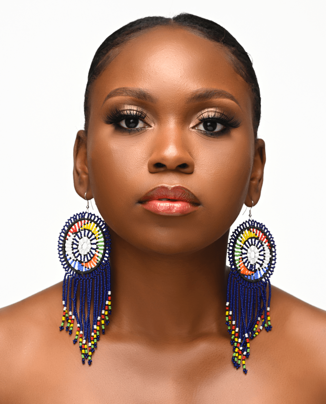 Authentic African Maasai Zulu Tribal Ethnic Long Tassel Dangle Earrings - Fatisha Boutique