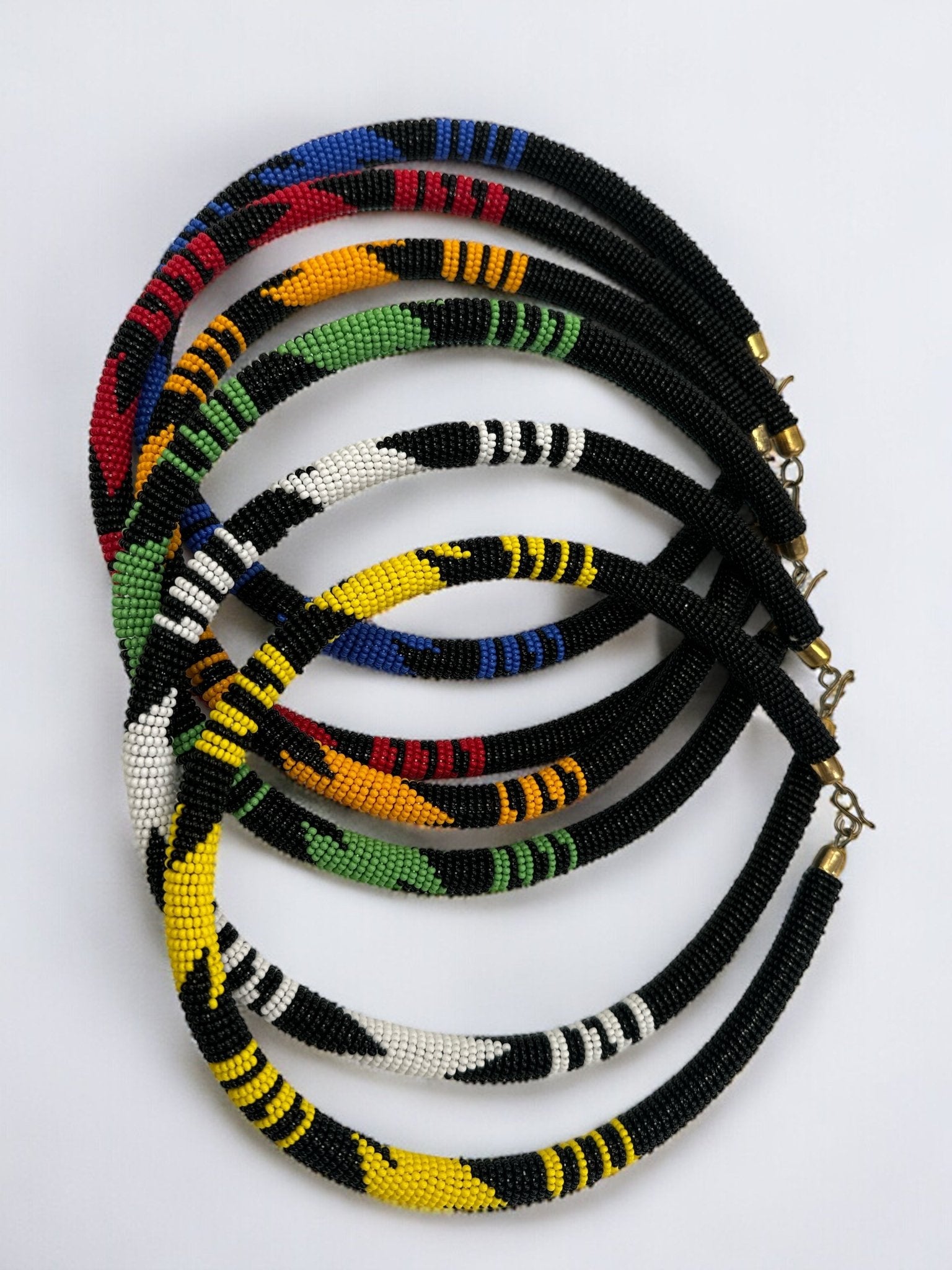 Authentic African Zulu Style Designed Beaded Ethnic Necklaces - Fatisha Boutique