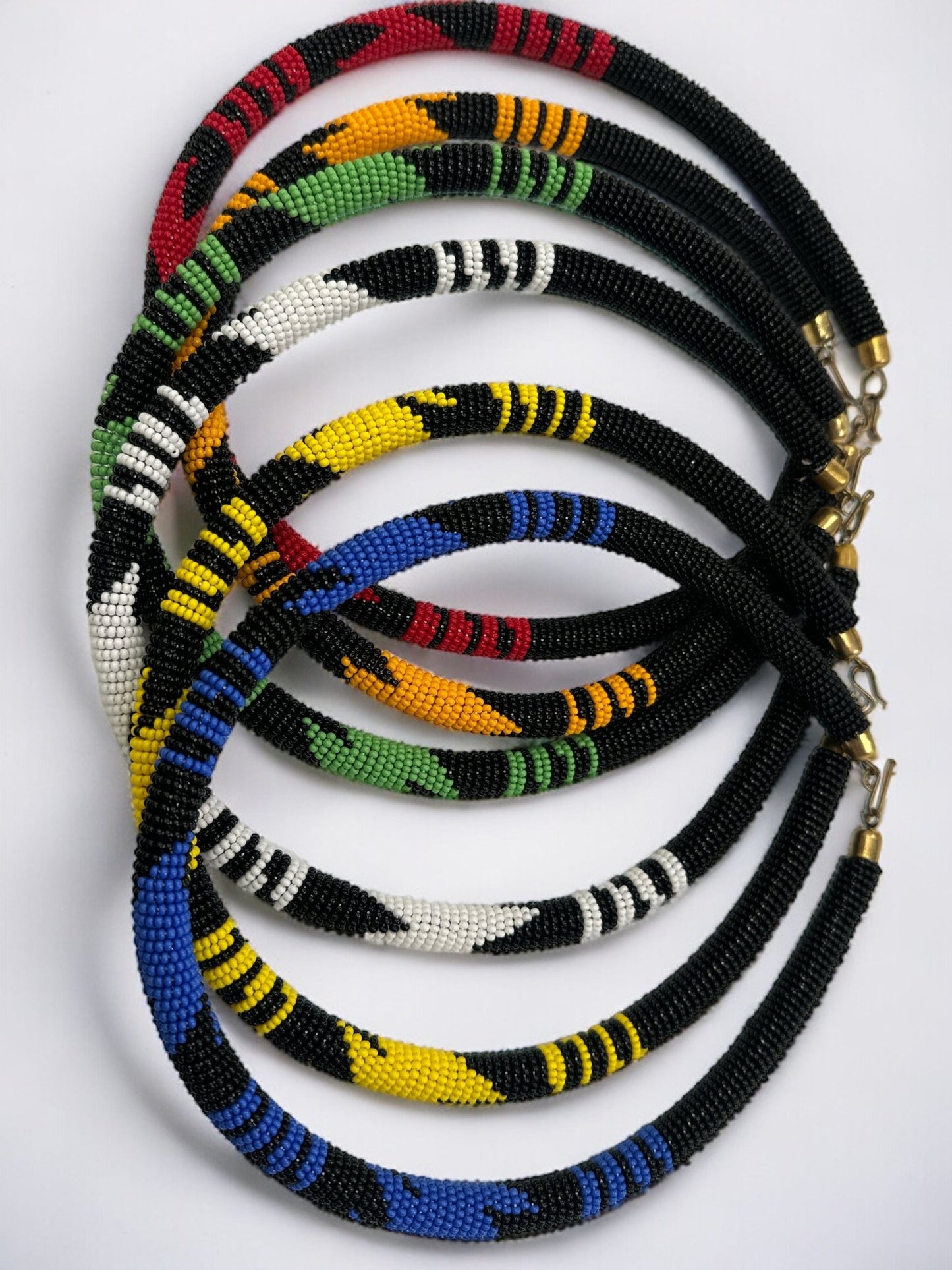 Authentic African Zulu Style Designed Beaded Ethnic Necklaces - Fatisha Boutique