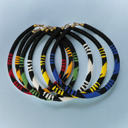 Authentic African Zulu Style Designed Beaded Ethnic Necklaces - Fatisha Boutique