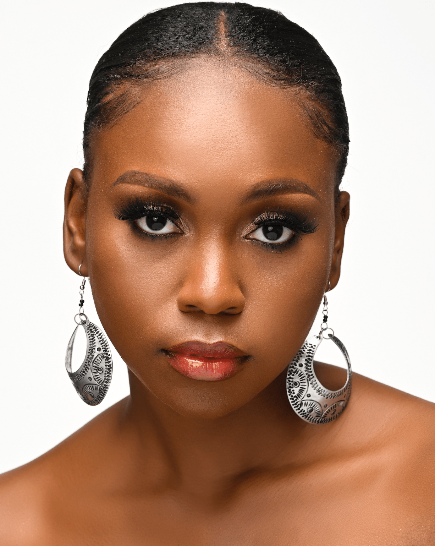 Authentic Engraved African Aluminium Dangle Earrings - Fatisha Boutique