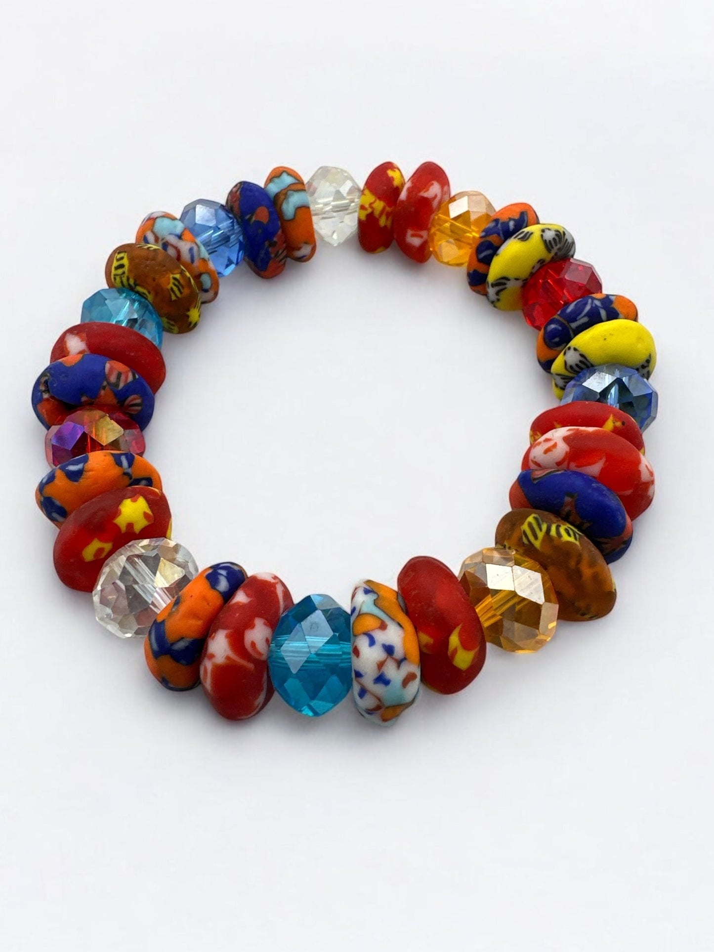 Authentic West African Multicoloured Korobo Beaded Bracelet - Fatisha Boutique