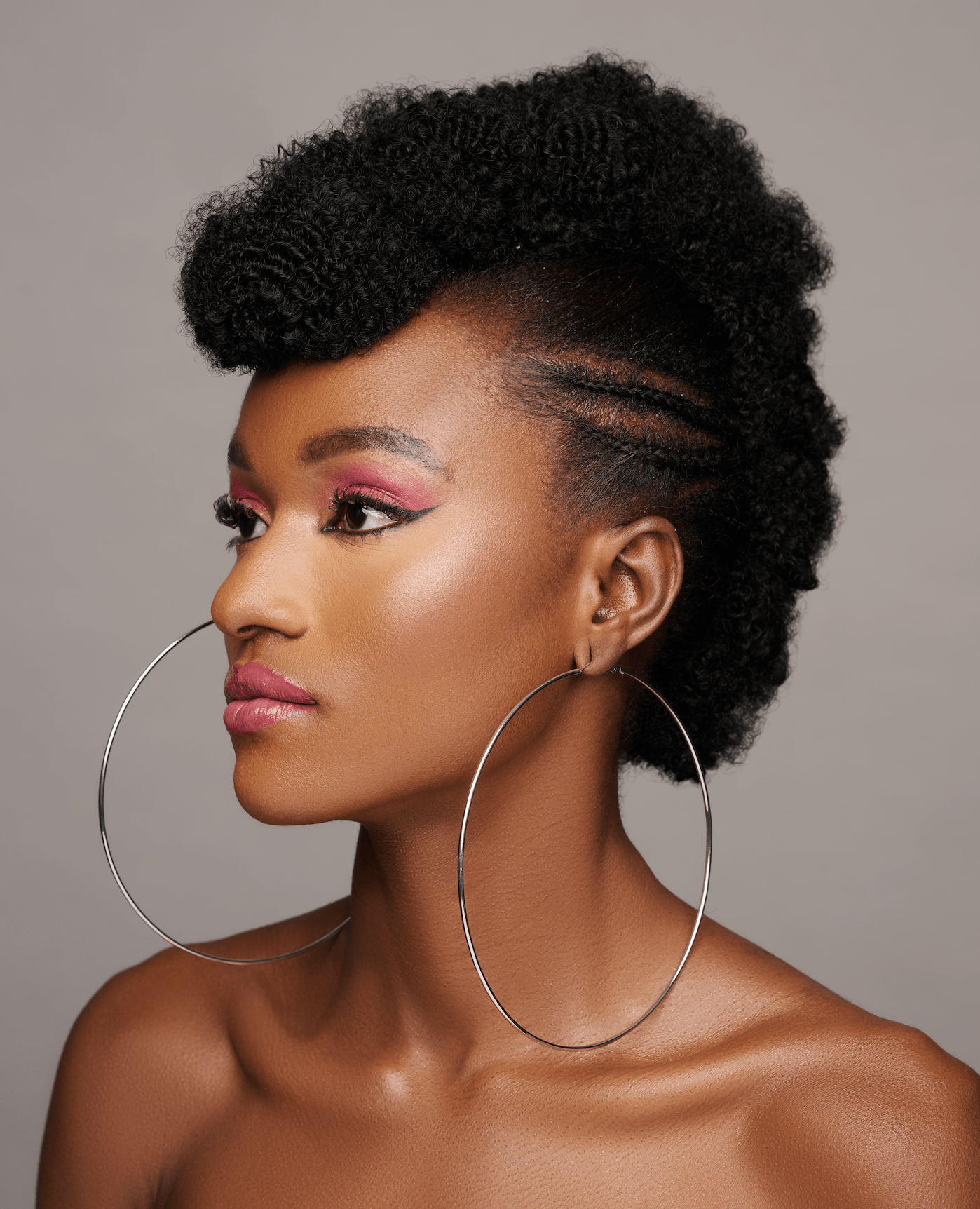 Big 14cm Lightweight Oversized Hoop Earrings – Available in Gold, Black, Silver - Fatisha Boutique