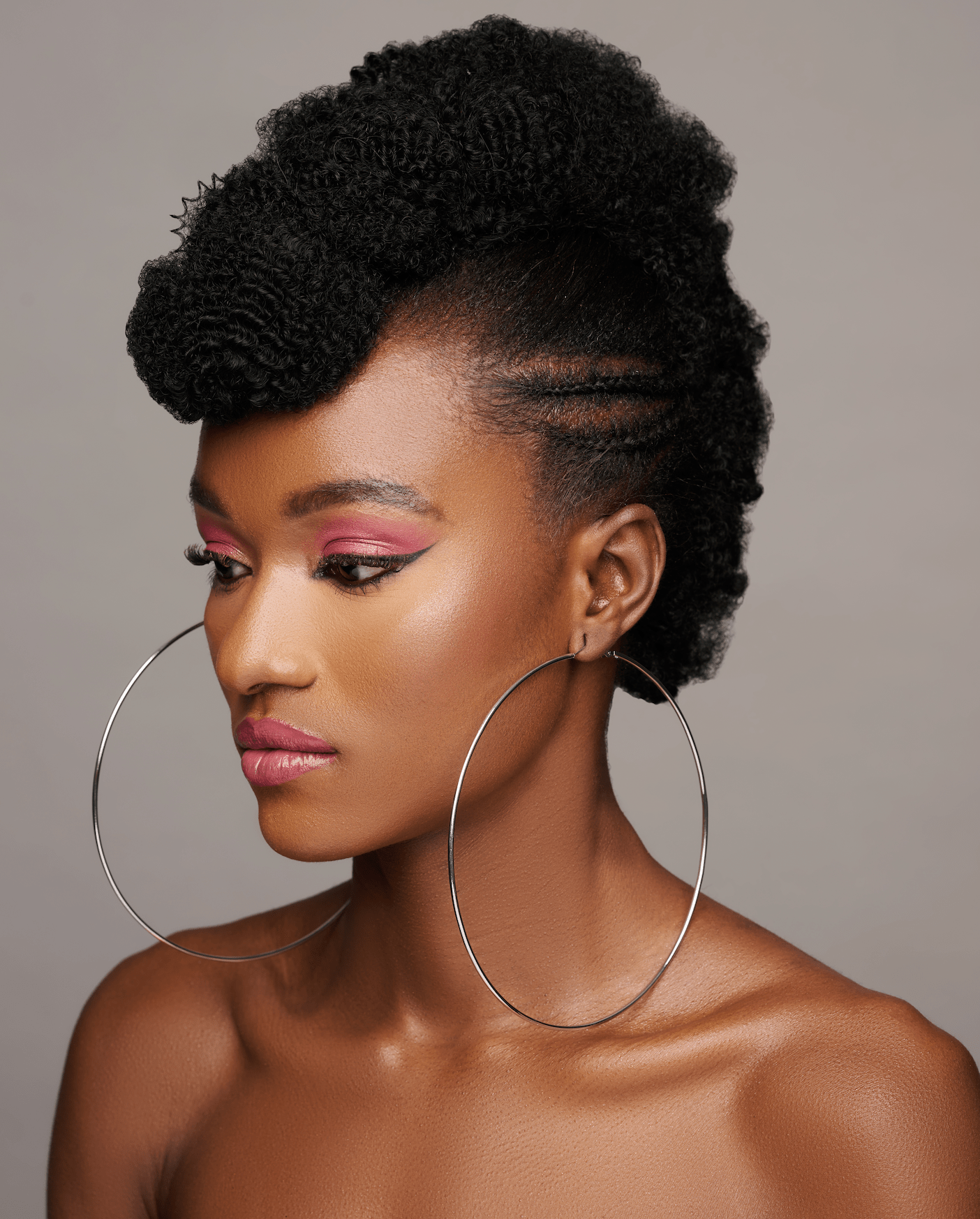 Big 14cm Lightweight Oversized Hoop Earrings – Available in Gold, Black, Silver - Fatisha Boutique