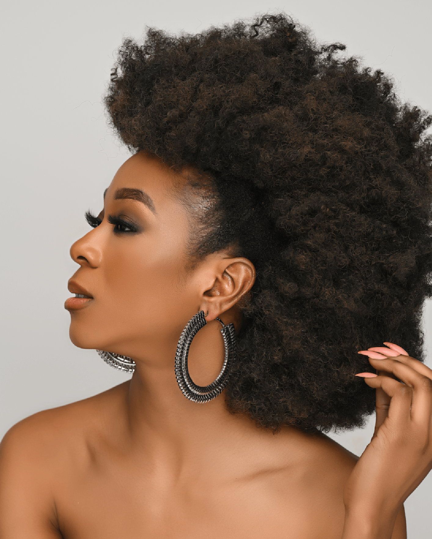 Big 8CM Statement Hoop Earrings - Fatisha Boutique