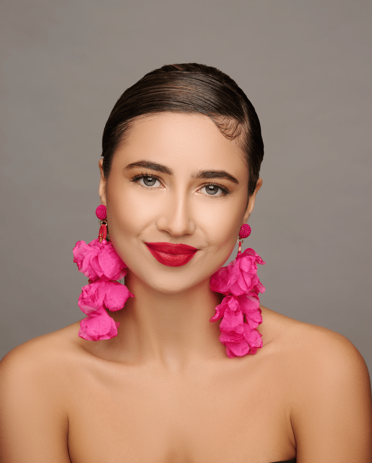 Big Bohemian Long Fringed Flower Tassel Stud Dangle Earrings - Fatisha Boutique