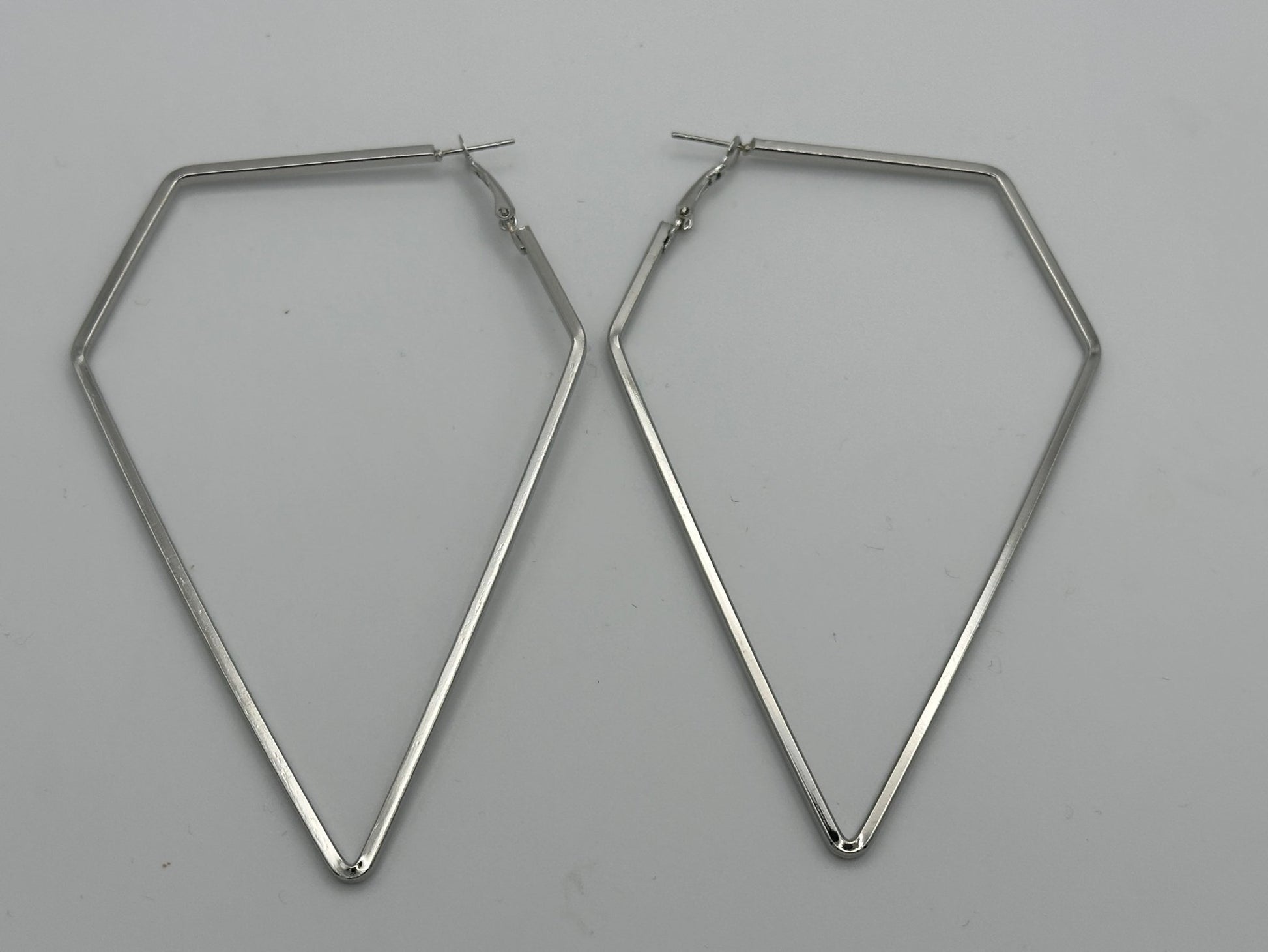 Big Irregular Polygon Shaped Statement Hoop Earrings - Fatisha Boutique