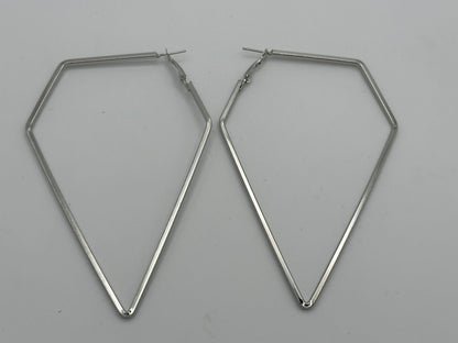 Big Irregular Polygon Shaped Statement Hoop Earrings - Fatisha Boutique