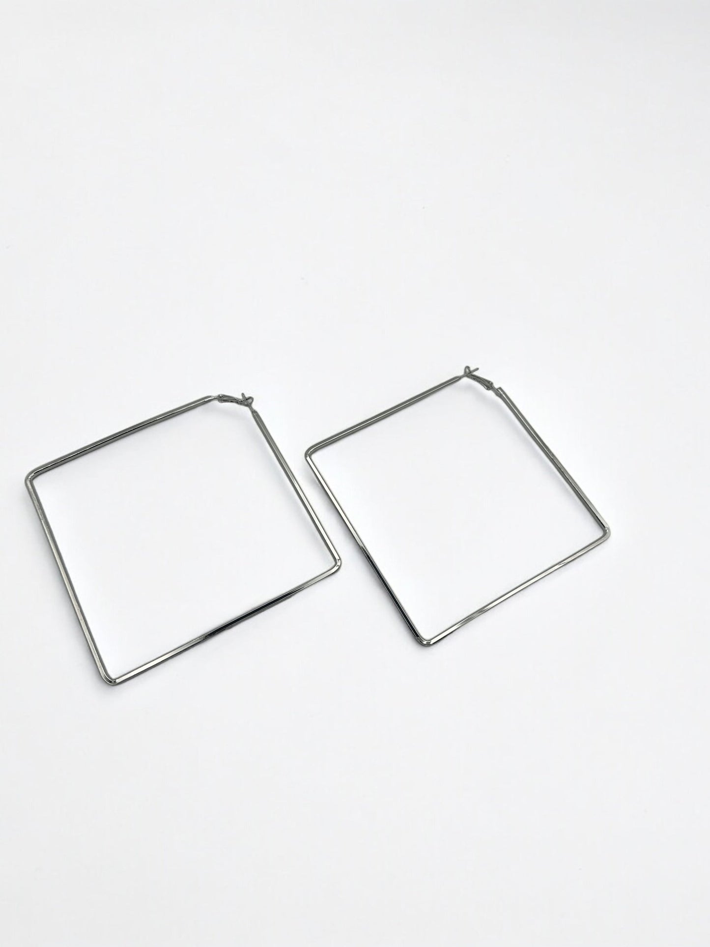 Big Oversized Square Statement Hoop Earrings - Fatisha Boutique