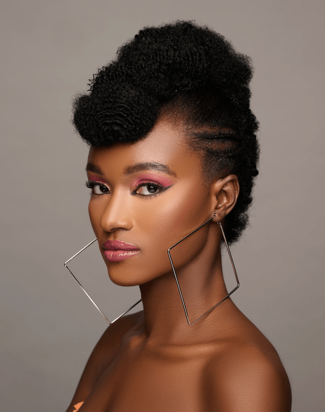 Big Oversized Square Statement Hoop Earrings - Fatisha Boutique