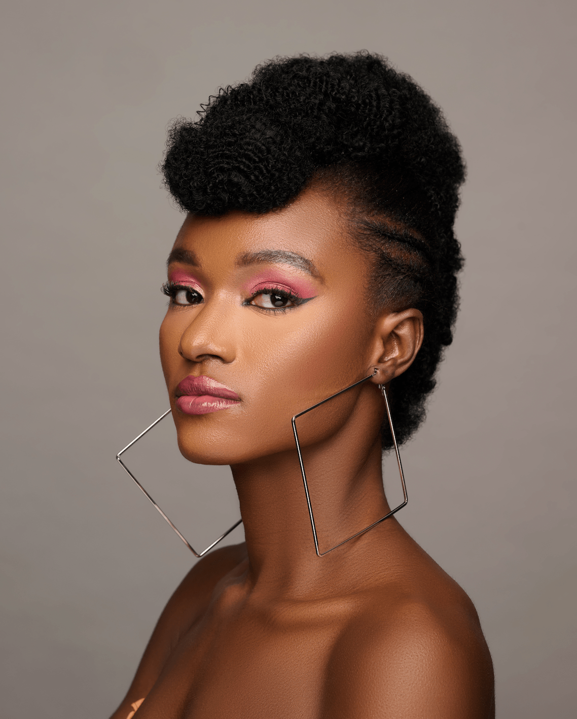 Big Oversized Square Statement Hoop Earrings - Fatisha Boutique