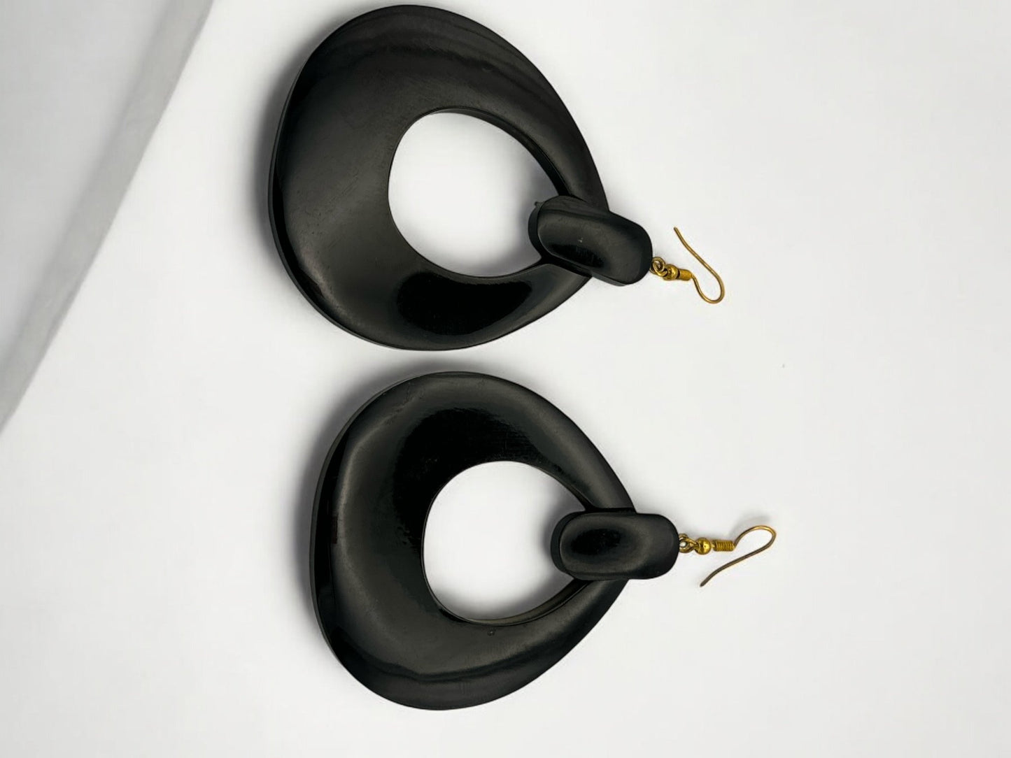 Black Buffalo Earrings | Handmade Jewellery | Boho Western Earrings | Rustic Buffalo Design | Unique Gift Idea - Fatisha Boutique