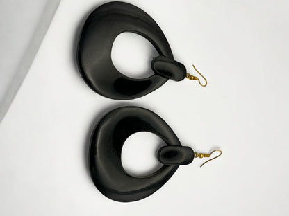 Black Buffalo Earrings | Handmade Jewellery | Boho Western Earrings | Rustic Buffalo Design | Unique Gift Idea - Fatisha Boutique