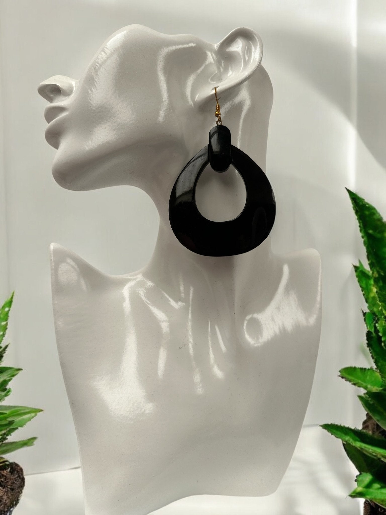 Black Buffalo Earrings | Handmade Jewellery | Boho Western Earrings | Rustic Buffalo Design | Unique Gift Idea - Fatisha Boutique