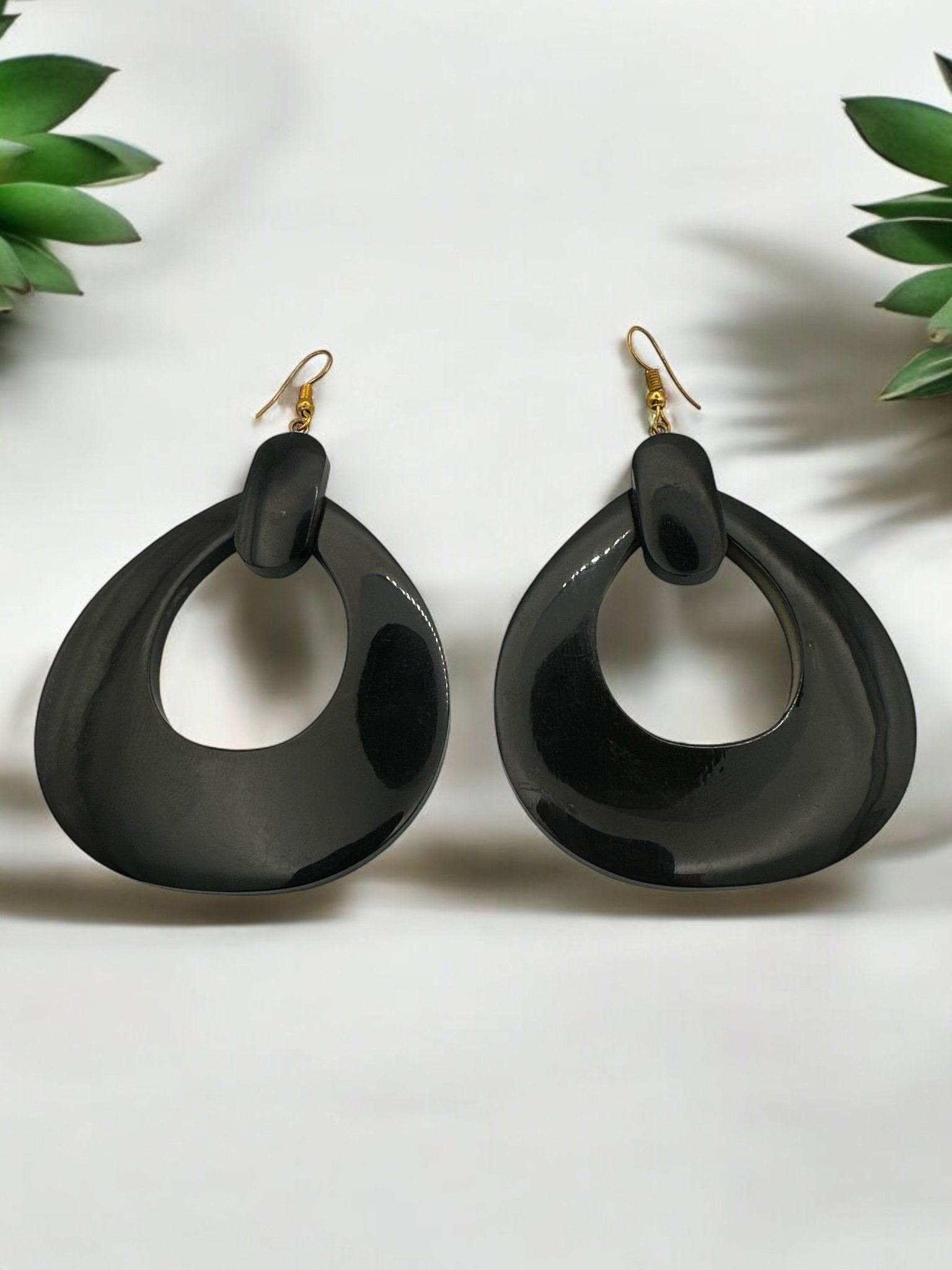 Black Buffalo Earrings | Handmade Jewellery | Boho Western Earrings | Rustic Buffalo Design | Unique Gift Idea - Fatisha Boutique