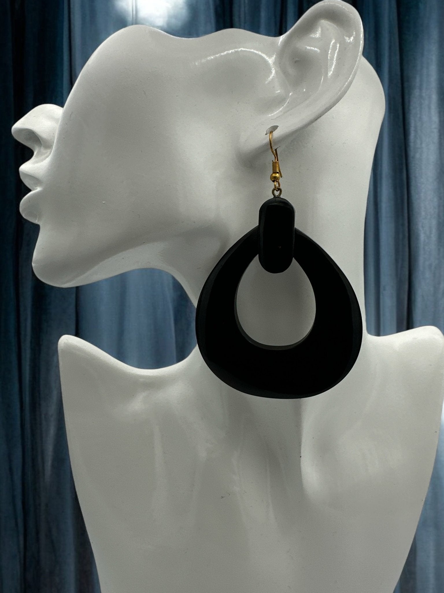 Black Buffalo Earrings | Handmade Jewellery | Boho Western Earrings | Rustic Buffalo Design | Unique Gift Idea - Fatisha Boutique