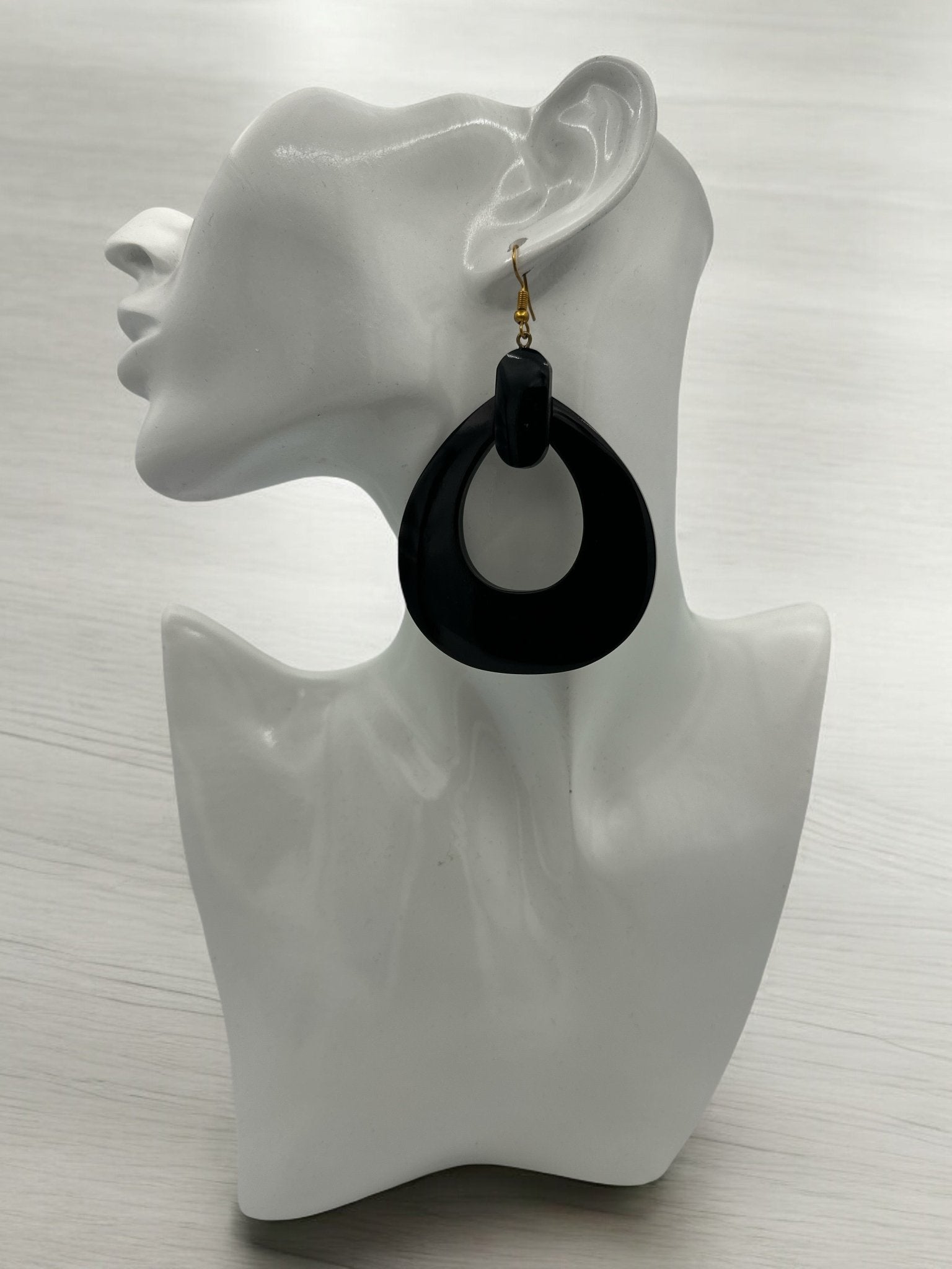 Black Buffalo Earrings | Handmade Jewellery | Boho Western Earrings | Rustic Buffalo Design | Unique Gift Idea - Fatisha Boutique