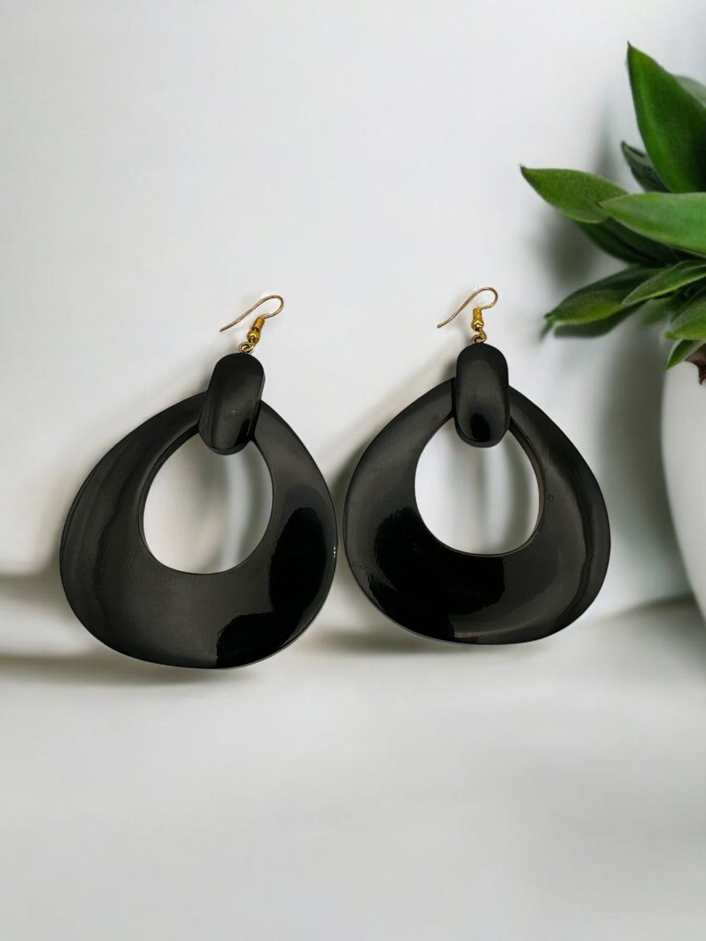 Black Buffalo Earrings | Handmade Jewellery | Boho Western Earrings | Rustic Buffalo Design | Unique Gift Idea - Fatisha Boutique