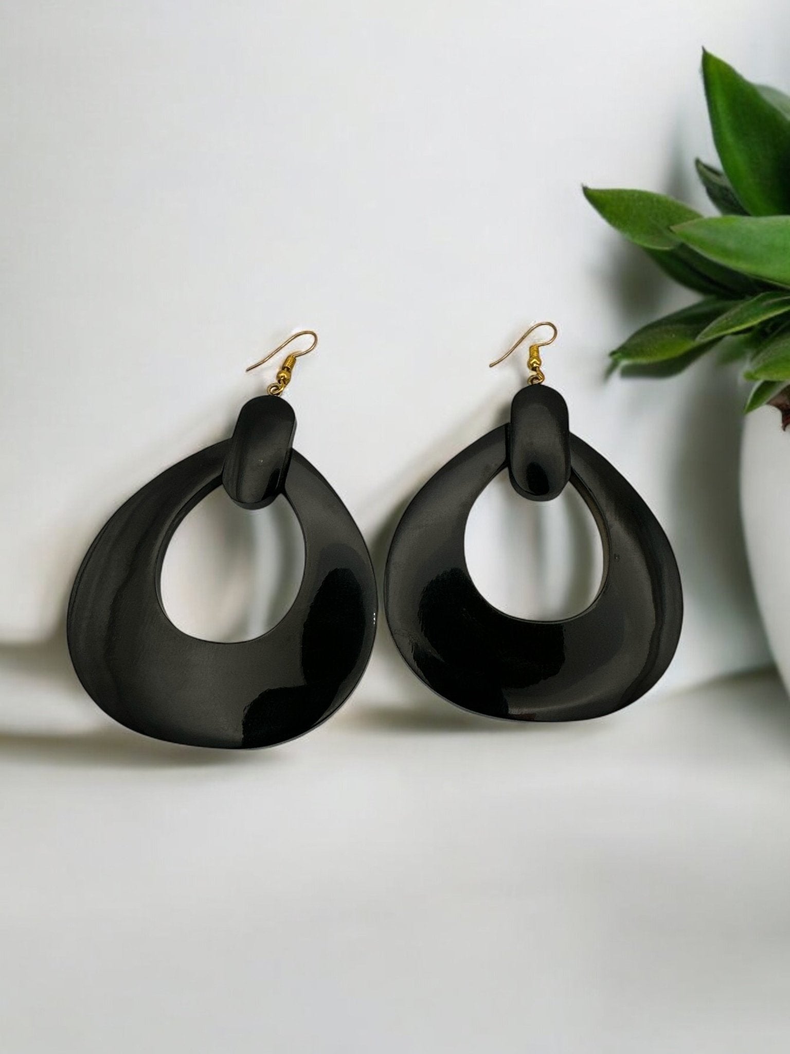 Black Buffalo Earrings | Handmade Jewellery | Boho Western Earrings | Rustic Buffalo Design | Unique Gift Idea - Fatisha Boutique