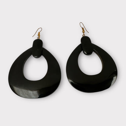 Black Buffalo Earrings | Handmade Jewellery | Boho Western Earrings | Rustic Buffalo Design | Unique Gift Idea - Fatisha Boutique