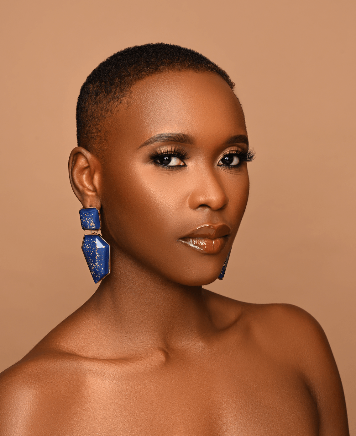 Bohemia Geometric Shaped Acetate Statement Dangle Earrings - Fatisha Boutique